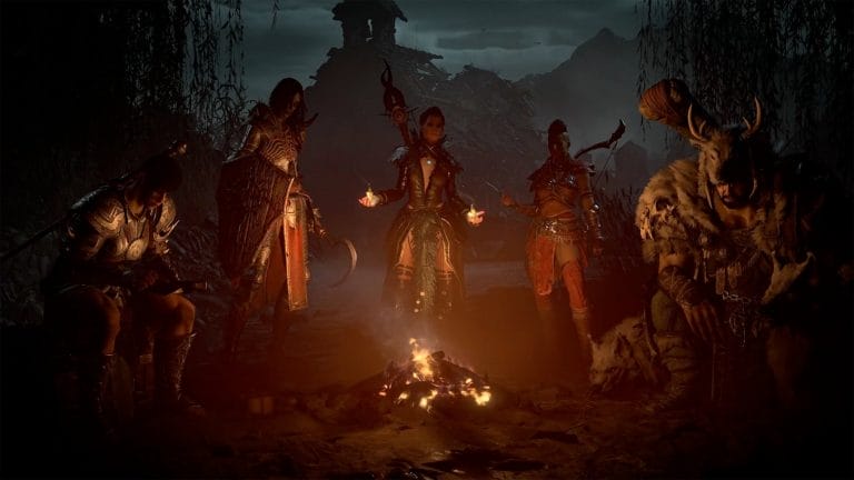 5 unieke classes tegen demonen in de gameplay launch trailer van Diablo IV