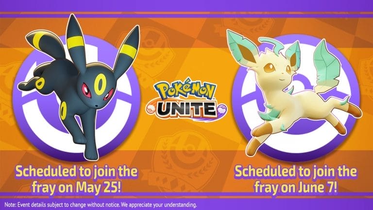 Umbreon, Leafeon en Inteleon komen naar Pokémon Unite