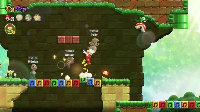 Check hier naar 22 minuten aan kleurrijke gameplay van Super Mario Bros. Wonder