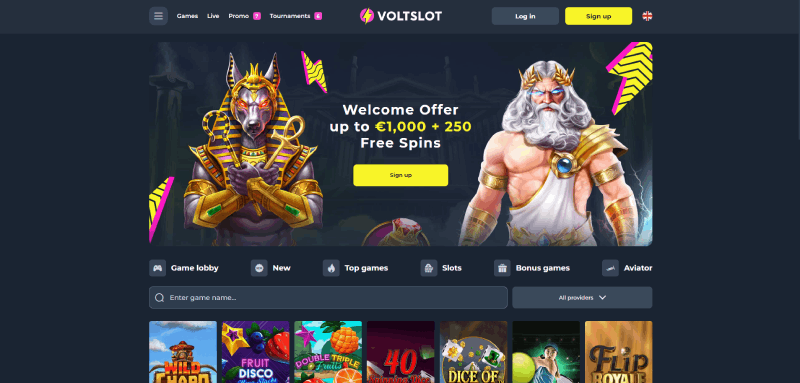 Voltslot Casino Website