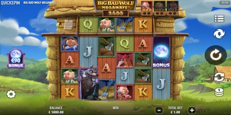 Best uitbetalende gokkast Big Bad Wolf - Quickspin