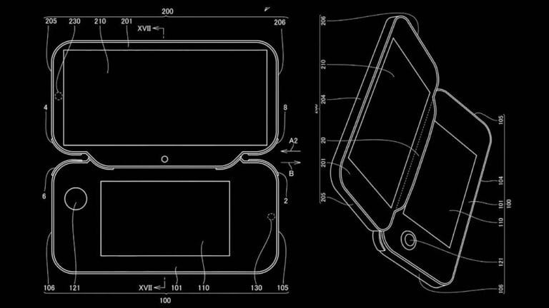 Is dit de Nintendo Switch 2? Patent toont een handheld waar een tweede scherm aan gekoppeld kan worden