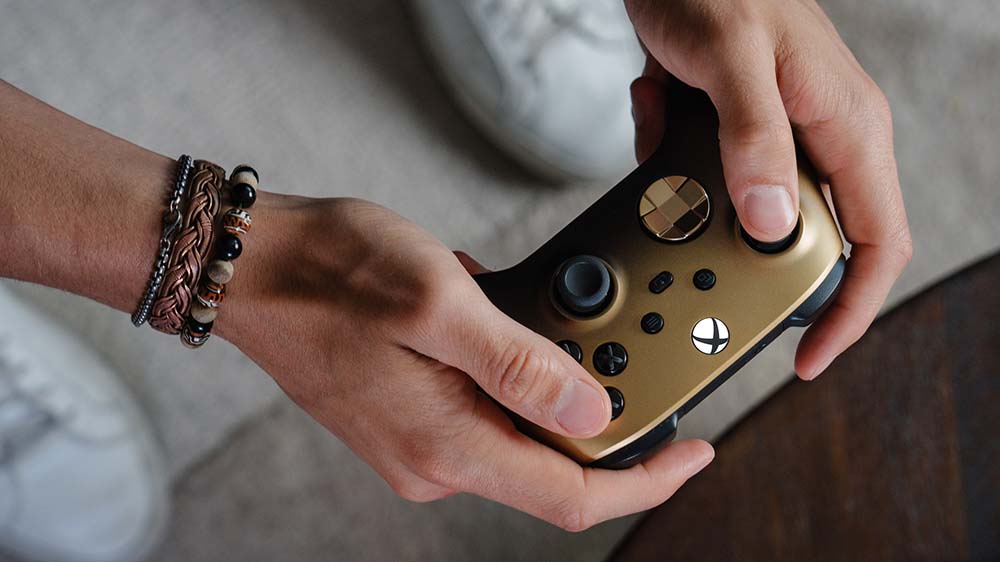 Xbox shadow gold controller scr02