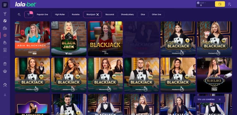 spelen met live casino bonus bij lalabet