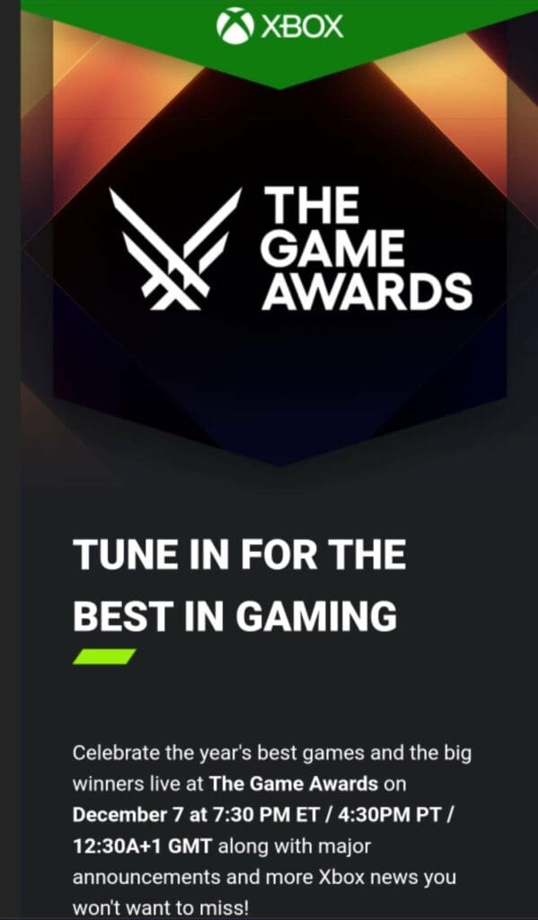 Xbox Game Awards