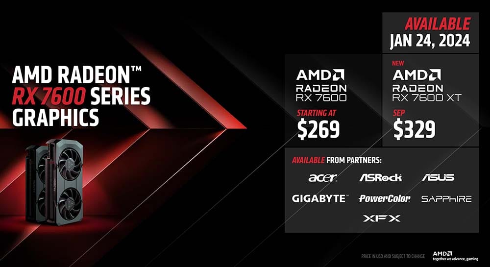 AMD Radeon RX 7600 XT