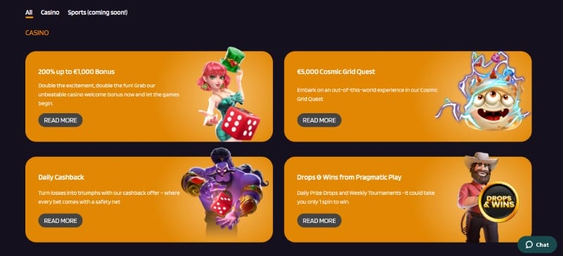 Bonussen en promoties bij Red Dice Casino