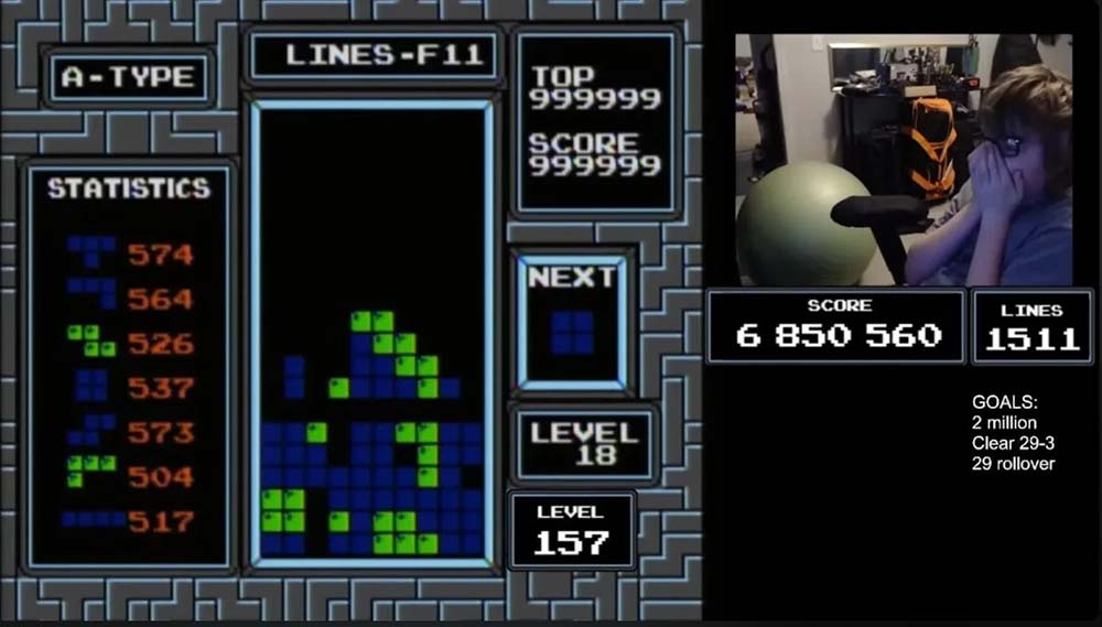 Tetris NES Record