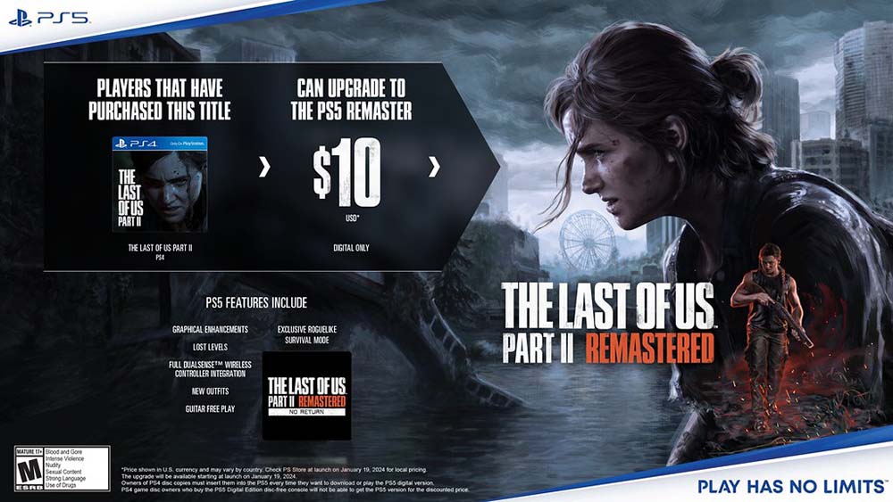 The Last of Us Part II PS5 Upgrade