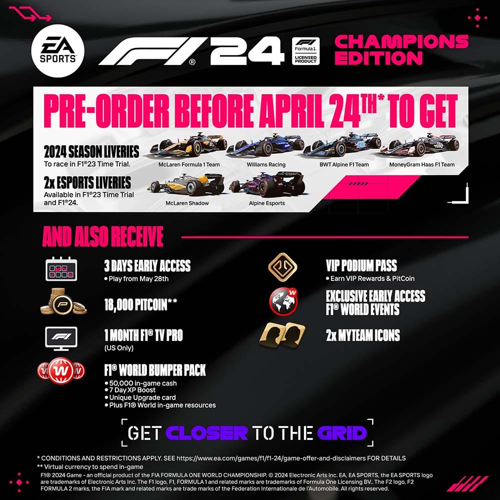 F1 24 Pre-Order