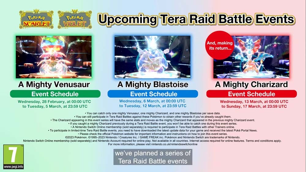 Tera Raid Battle events