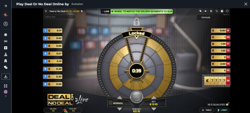 CuscoCasino Deal Or No Deal