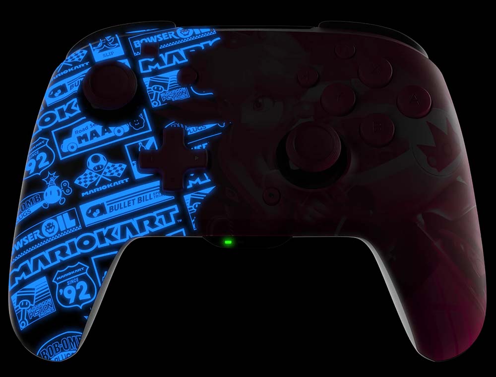 PDP Princess Peach controller glow in the dark