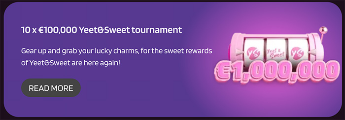 Happy Slots Casino Yeet & Sweet Tournament bonus