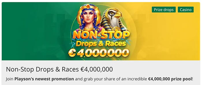 Qbet Casino: Non-Stop Drops & Races €4.000,00
