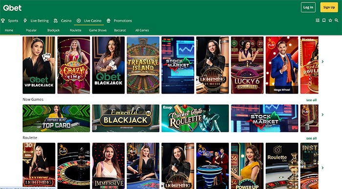 Qbet Casino Live Casino