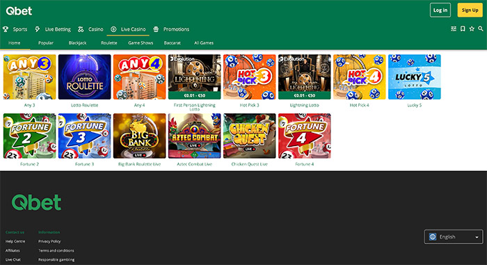 Qbet Casino Overige Spellen