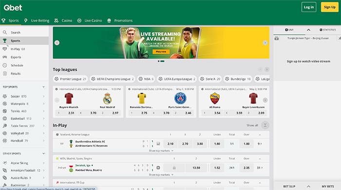 Qbet Casino Sportsbook