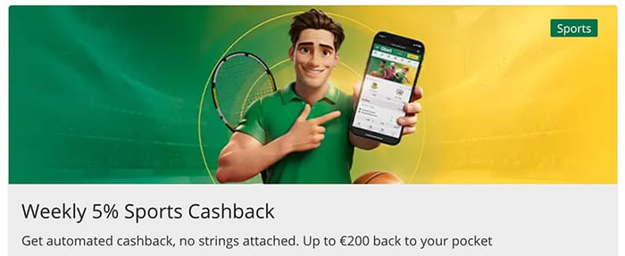 Qbet Casino: Wekelijkse 5% Sport Cashback
