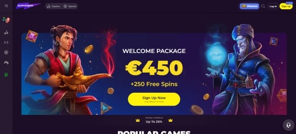Zumospin Casino Website