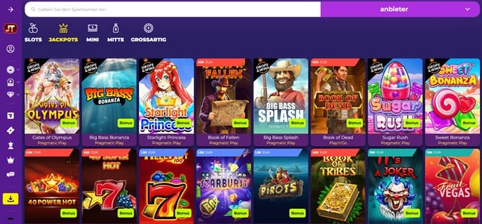 jacktop casino jackpots
