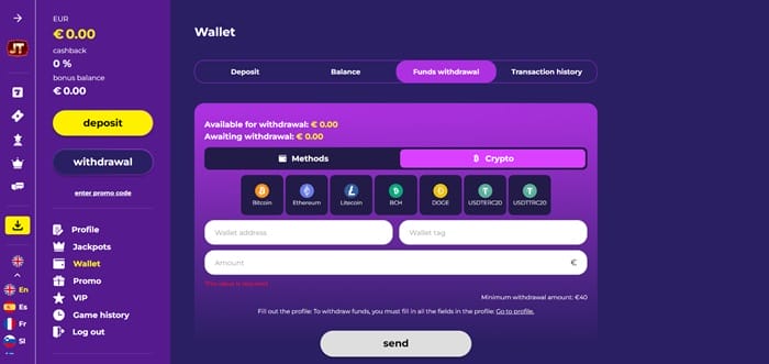 jacktop casino opnamemethoden crypto