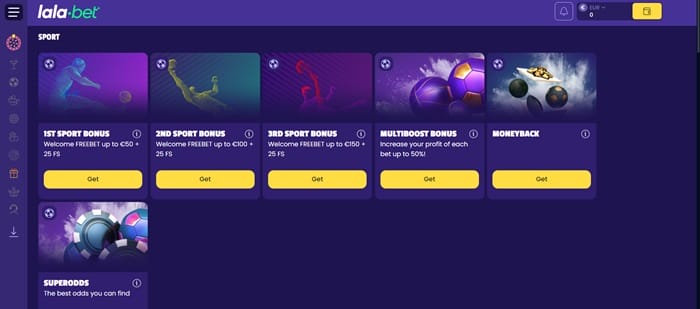 lalabet casino sport bonussen