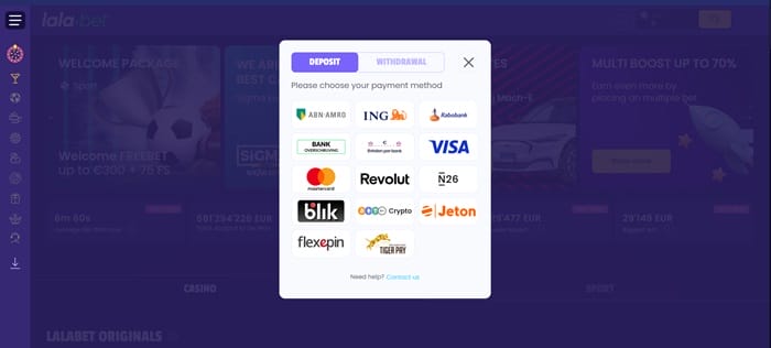 lalabet casino stortingen