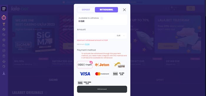 lalabet online casino uitbetalingen