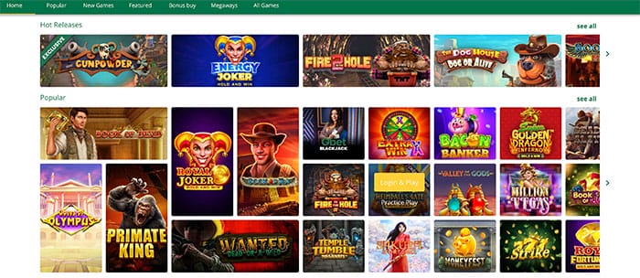 Qbet selectie casinospellen