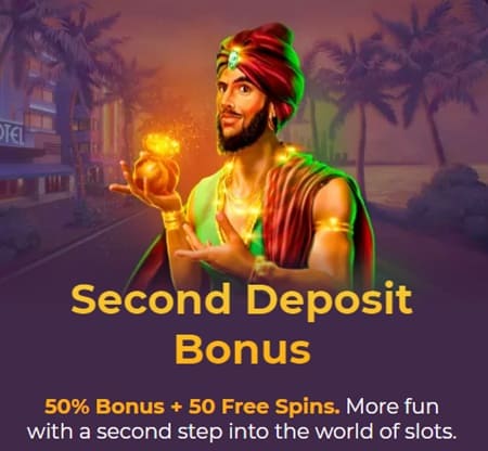 second deposit bonus bij wizebets casino 