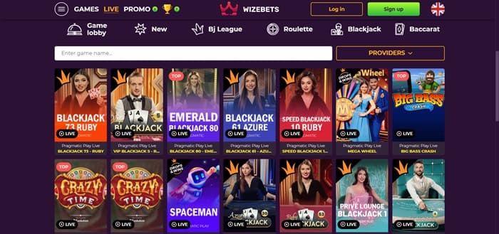 wizebets live online casino