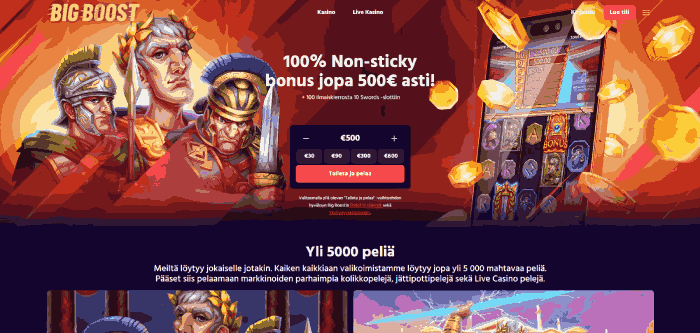 Big Boost: Verottomat kasinot