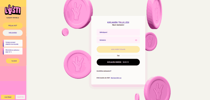 Rekisteröidy verovapaalle kasinolle.