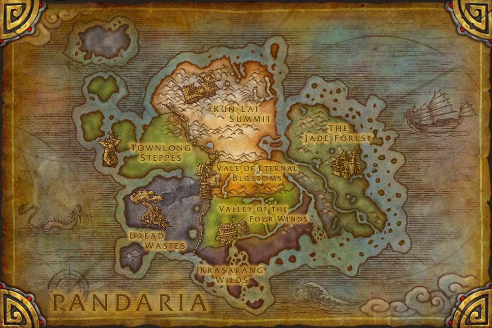 World of Warcraft Remix Mists of Pandaria Map