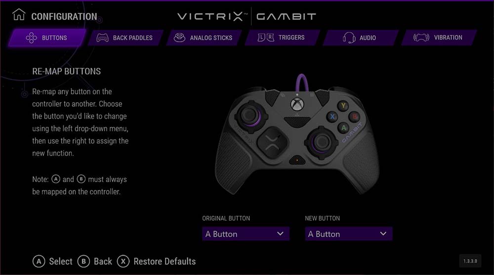 Victrix Gambit Prime Software