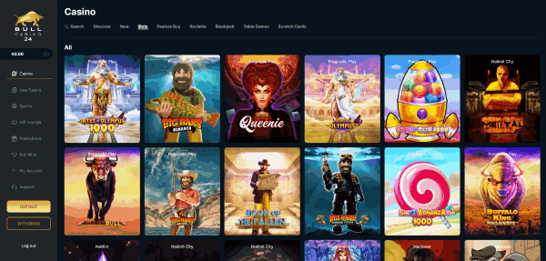 Ontdek bij Bull Casino jouw favoriete gokkasten online