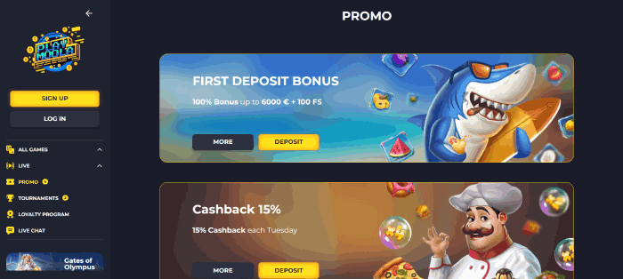 playmoola casino bonus activering