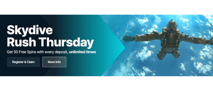 Skydive Rush Thursday luckymax