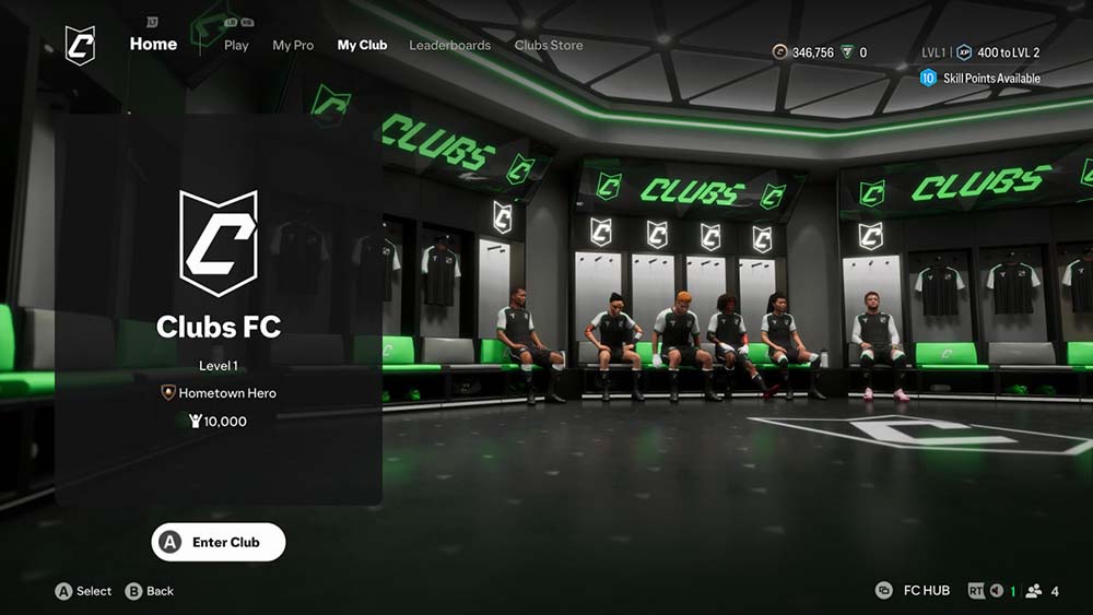EA Sports FC 25 Clubhouse
