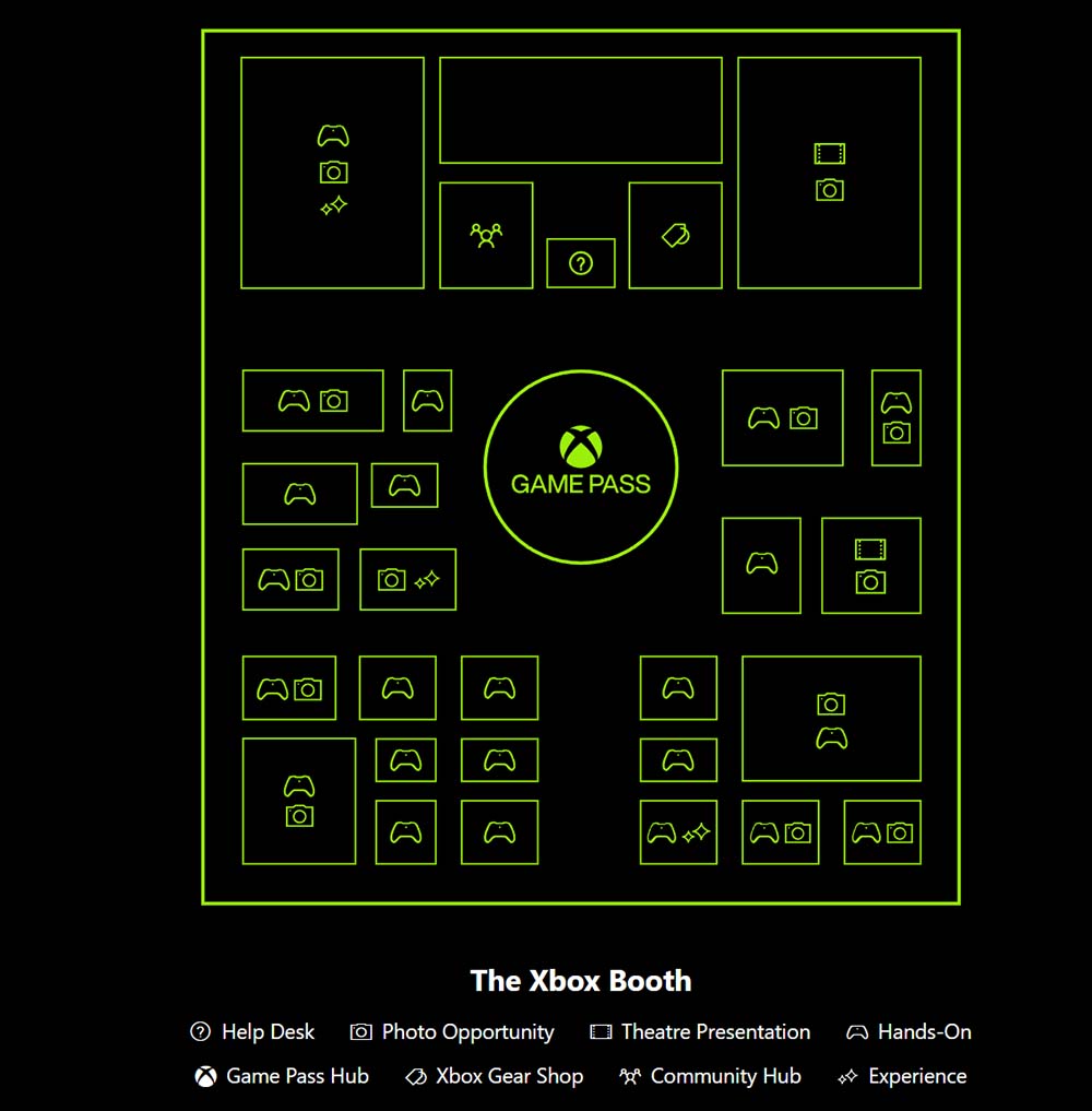 Xbox Gamescom Booth Floorplan