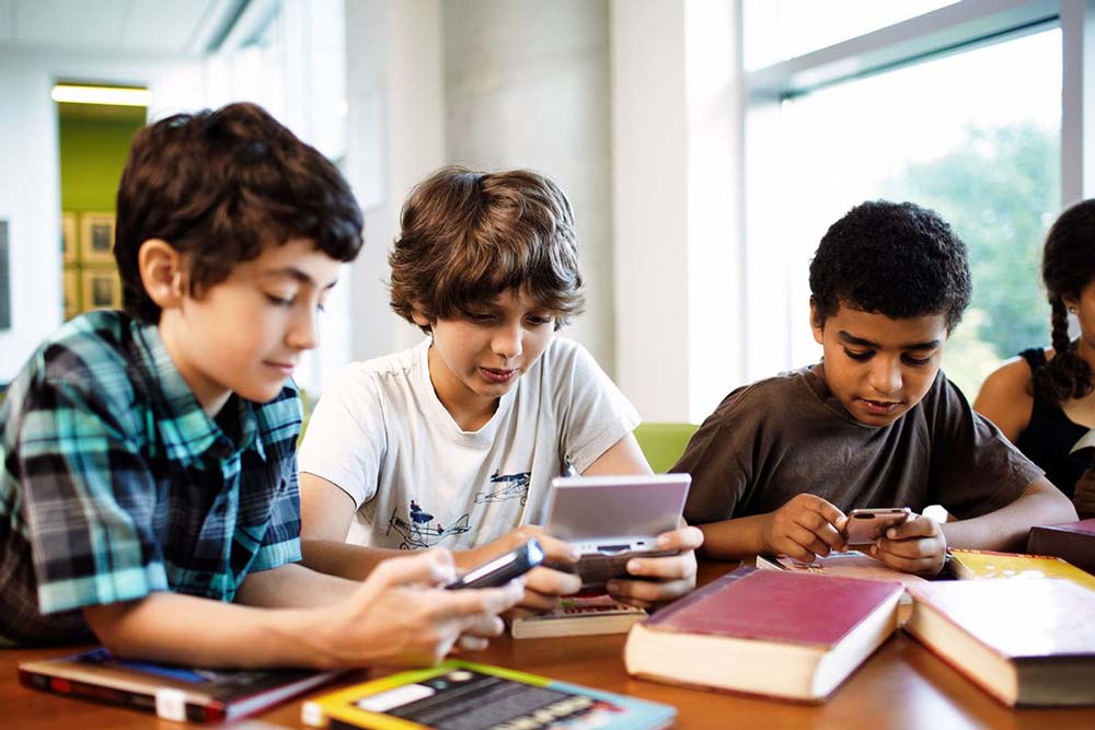 Kinderen aan het gamen