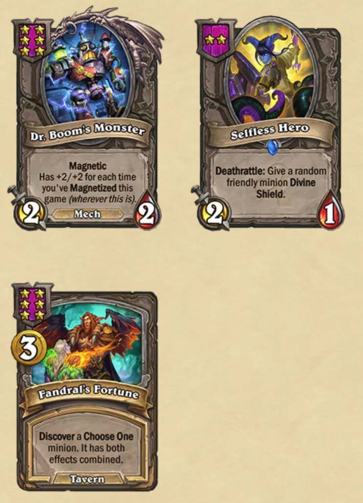 Hearthstone BG S9 Minions
