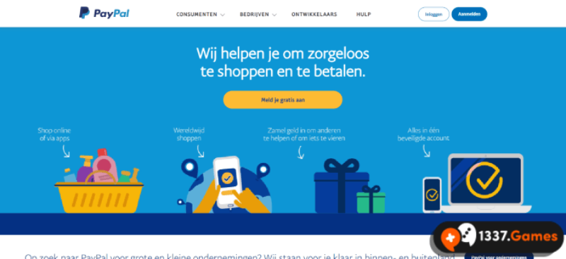Paypal website
