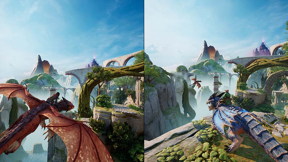 Split Fiction splitscreen
