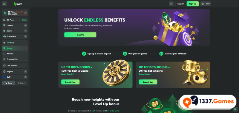 Bonus in crypto casino zonder verificatie