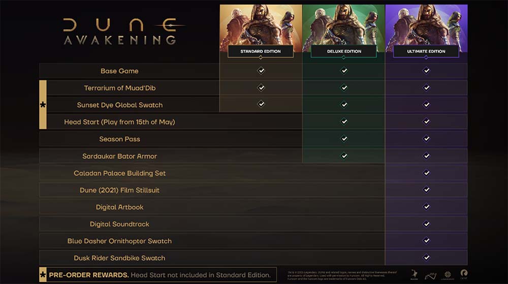 Dune Awakening Edities