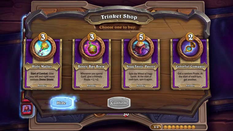 HS Battlegrounds S10 Trinkets
