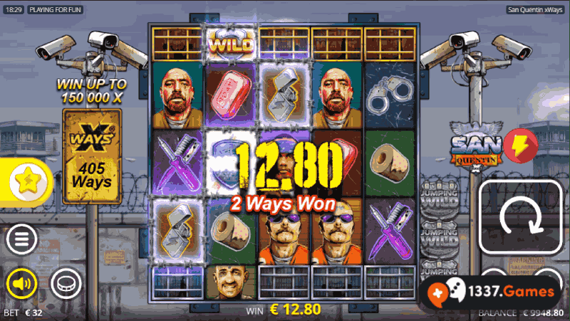 San Quentin xWays heeft Bonus Buy in casino online.