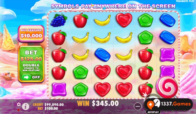 Sweet Bonanza met Bonus Buy bij online casino.